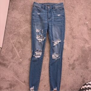 American eagle ripped jeggings